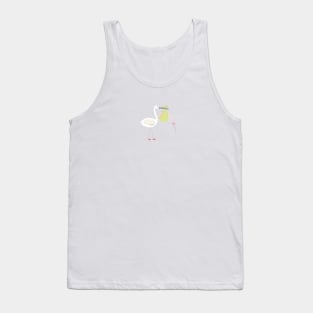 Twin baby girl and boy with stork baby arrival Tank Top